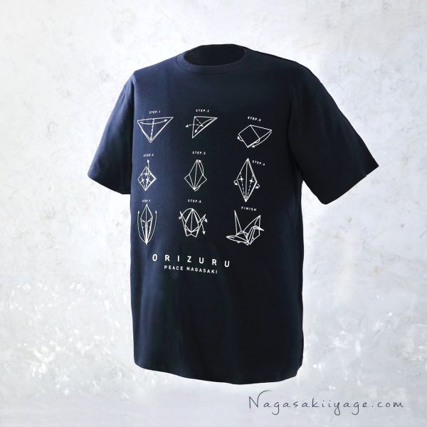 画像1: 折鶴Tシャツ　展開図 (1)